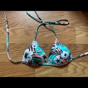 Floral push up bikini top